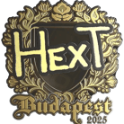 Sticker | HexT (Gold) | Budapest 2025 image