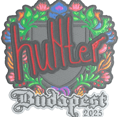Sticker | huNter- (Embroidered) | Budapest 2025