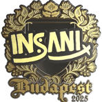 Sticker | insani (Gold) | Budapest 2025