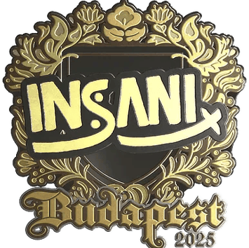 Sticker | insani (Gold) | Budapest 2025
