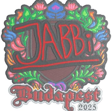 Calcomanía | jabbi (bordada) | Budapest 2025