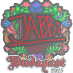 Sticker | jabbi (Embroidered) | Budapest 2025