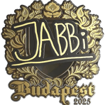 Sticker | jabbi (Gold) | Budapest 2025