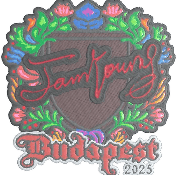 Calcomanía | JamYoung (bordada) | Budapest 2025