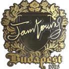 Sticker | JamYoung (Gold) | Budapest 2025 image