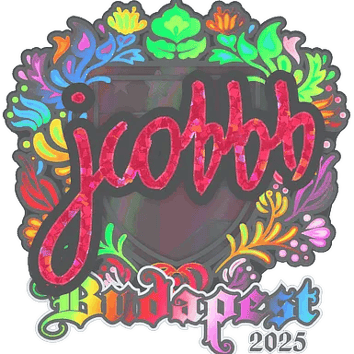 Calcomanía | jcobbb (holográfica) | Budapest 2025