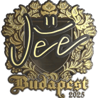 Sticker | Jee (Gold) | Budapest 2025 image
