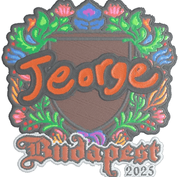 Calcomanía | jeorge (bordada) | Budapest 2025