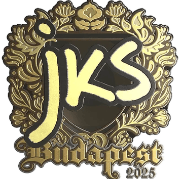 Calcomanía | jks (dorada) | Budapest 2025