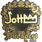 Sticker | jottAAA (Gold) | Budapest 2025
