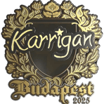 Sticker | karrigan (Gold) | Budapest 2025