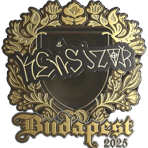 Sticker | kensizor (Gold) | Budapest 2025