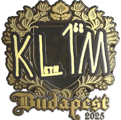 Sticker | kl1m (Gold) | Budapest 2025