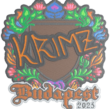 Calcomanía | KRIMZ (bordada) | Budapest 2025