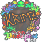 Sticker | KRIMZ (Holo) | Budapest 2025