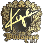 Sticker | kye (Gold) | Budapest 2025