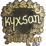 Sticker | kyxsan (Gold) | Budapest 2025