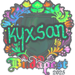 Sticker | kyxsan (Holo) | Budapest 2025
