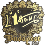 Sticker | L1haNg (Gold) | Budapest 2025