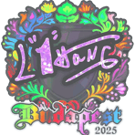 Sticker | L1haNg (Holo) | Budapest 2025