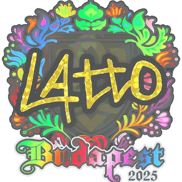 Calcomanía | latto (holográfica) | Budapest 2025