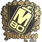 Sticker | M80 (Gold) | Budapest 2025 image