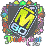 Sticker | M80 (Holo) | Budapest 2025