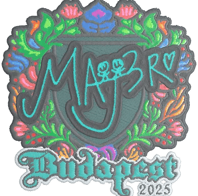 Sticker | MAJ3R (Embroidered) | Budapest 2025