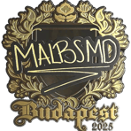 Sticker | malbsMd (Gold) | Budapest 2025