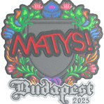 Sticker | MATYS (Embroidered) | Budapest 2025