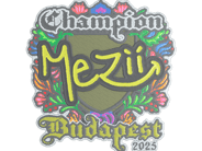 Sticker | mezii (Embroidered, Champion) | Budapest 2025 image