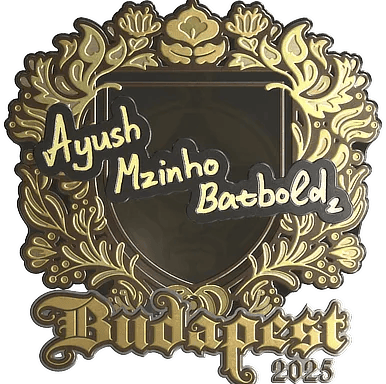 Sticker | mzinho (Gold) | Budapest 2025