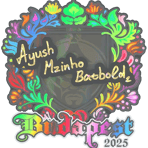 Sticker | mzinho (Holo) | Budapest 2025