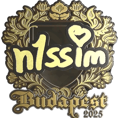 Sticker | n1ssim (Gold) | Budapest 2025