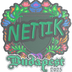 Sticker | nettik (Embroidered) | Budapest 2025