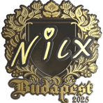Sticker | nicx (Gold) | Budapest 2025