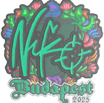 Sticker | NiKo (Embroidered) | Budapest 2025