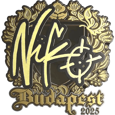 Sticker | NiKo (Gold) | Budapest 2025