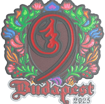 Sticker | nin9 (Embroidered) | Budapest 2025