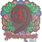 Sticker | nin9 (Embroidered) | Budapest 2025