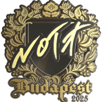 Sticker | nota (Gold) | Budapest 2025