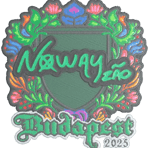 Sticker | noway (Embroidered) | Budapest 2025