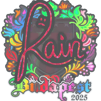 Sticker | rain (Holo) | Budapest 2025