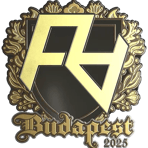 Sticker | Rare Atom (Gold) | Budapest 2025