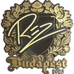 Sticker | REZ (Gold) | Budapest 2025