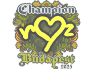 Sticker | ropz (Champion) | Budapest 2025 image