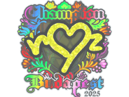 Sticker | ropz (Holo, Champion) | Budapest 2025 image