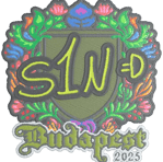 Sticker | s1n (Embroidered) | Budapest 2025