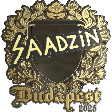 Sticker | saadzin (Gold) | Budapest 2025