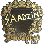 Sticker | saadzin (Gold) | Budapest 2025